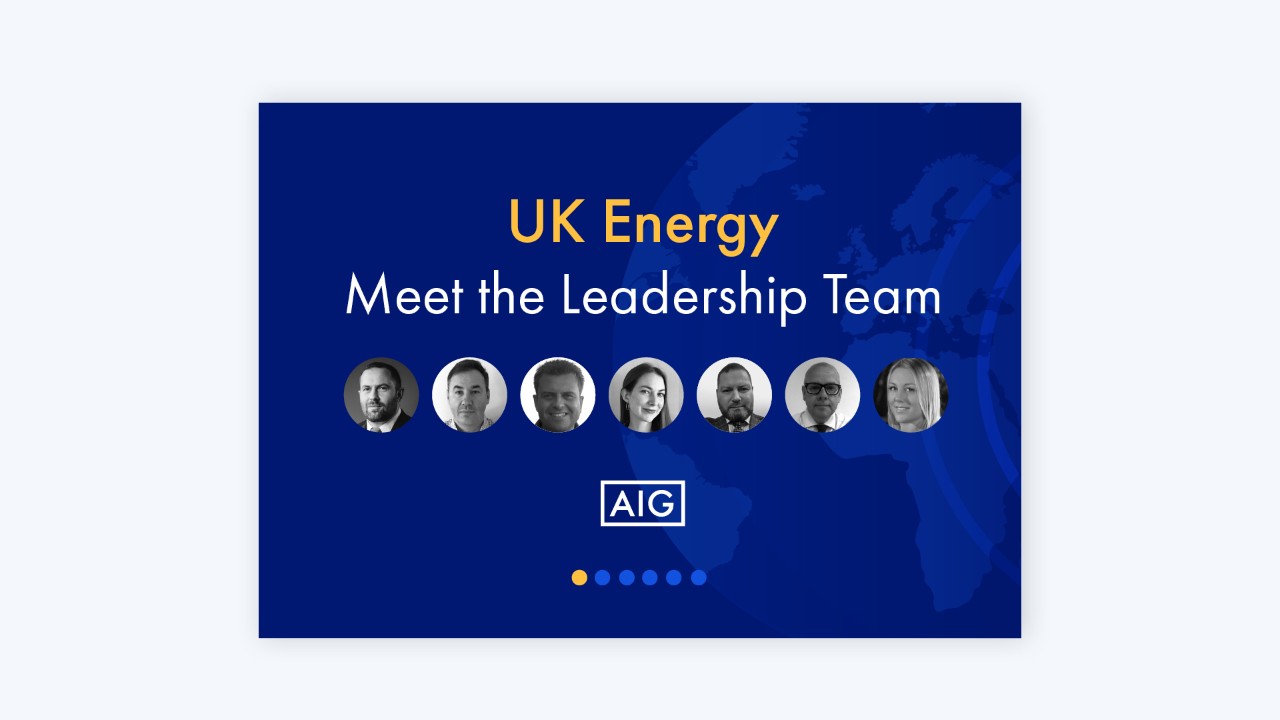 AIG UK Energy Meet the Team