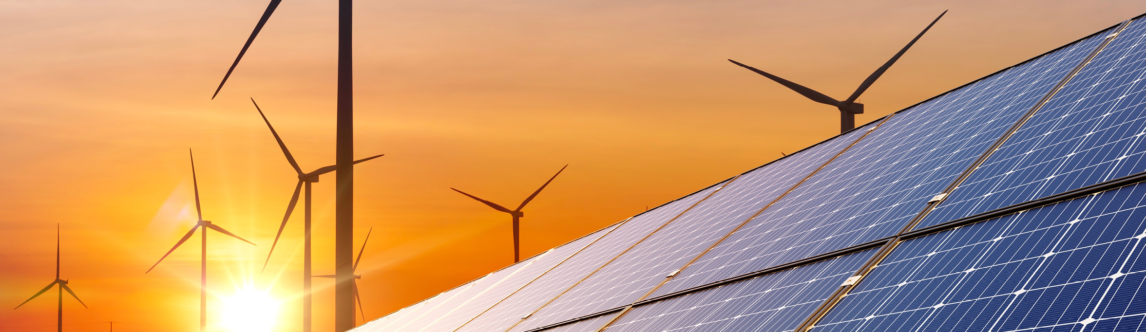 Windfarm and Solar Panels 